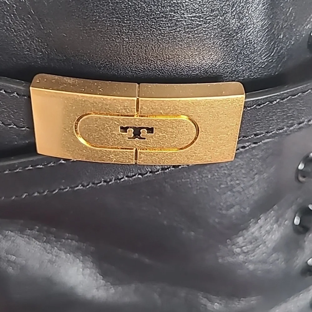 Tory Burch T Hardware Combat Boots